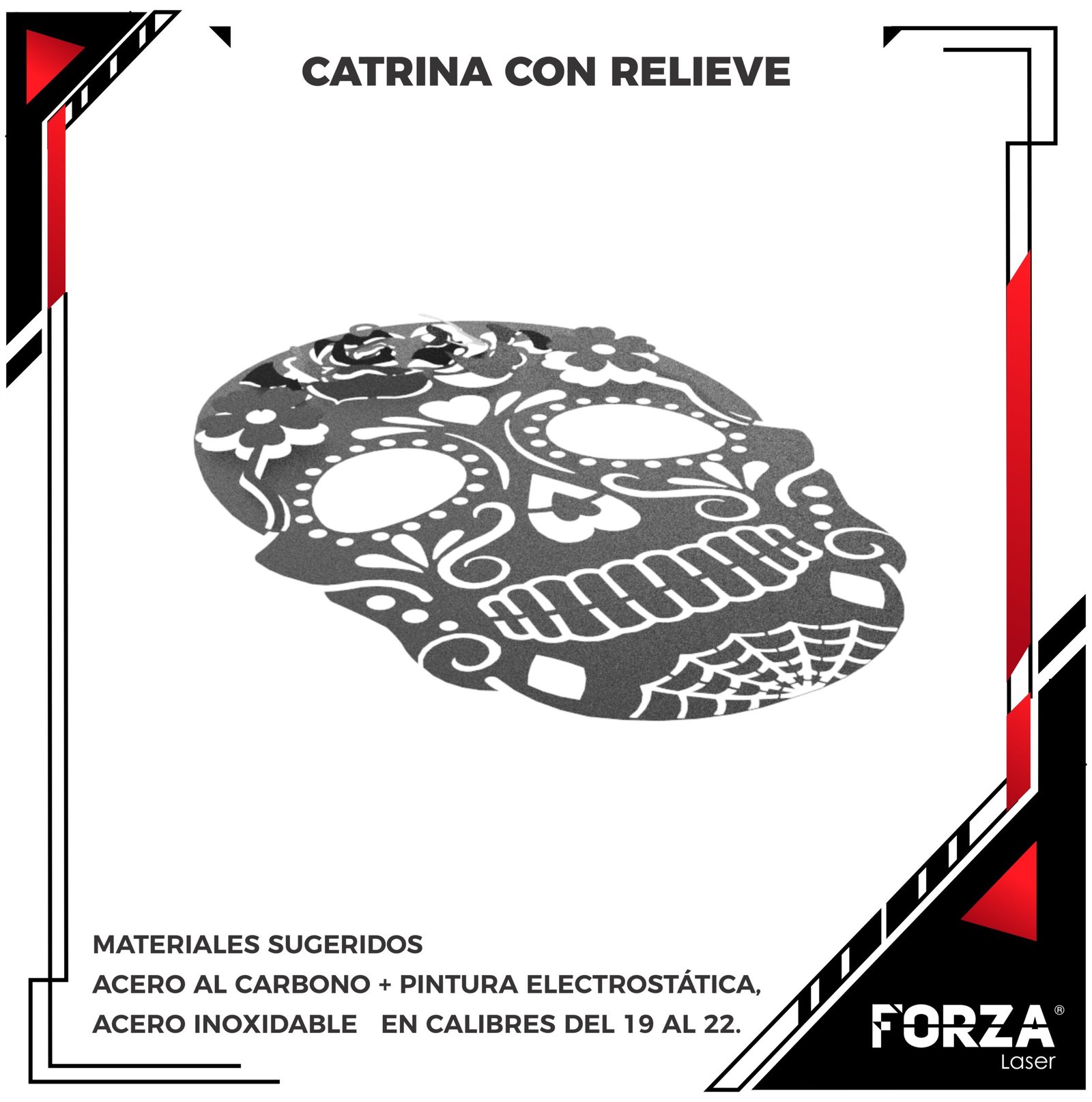 Catrina con relieve 3