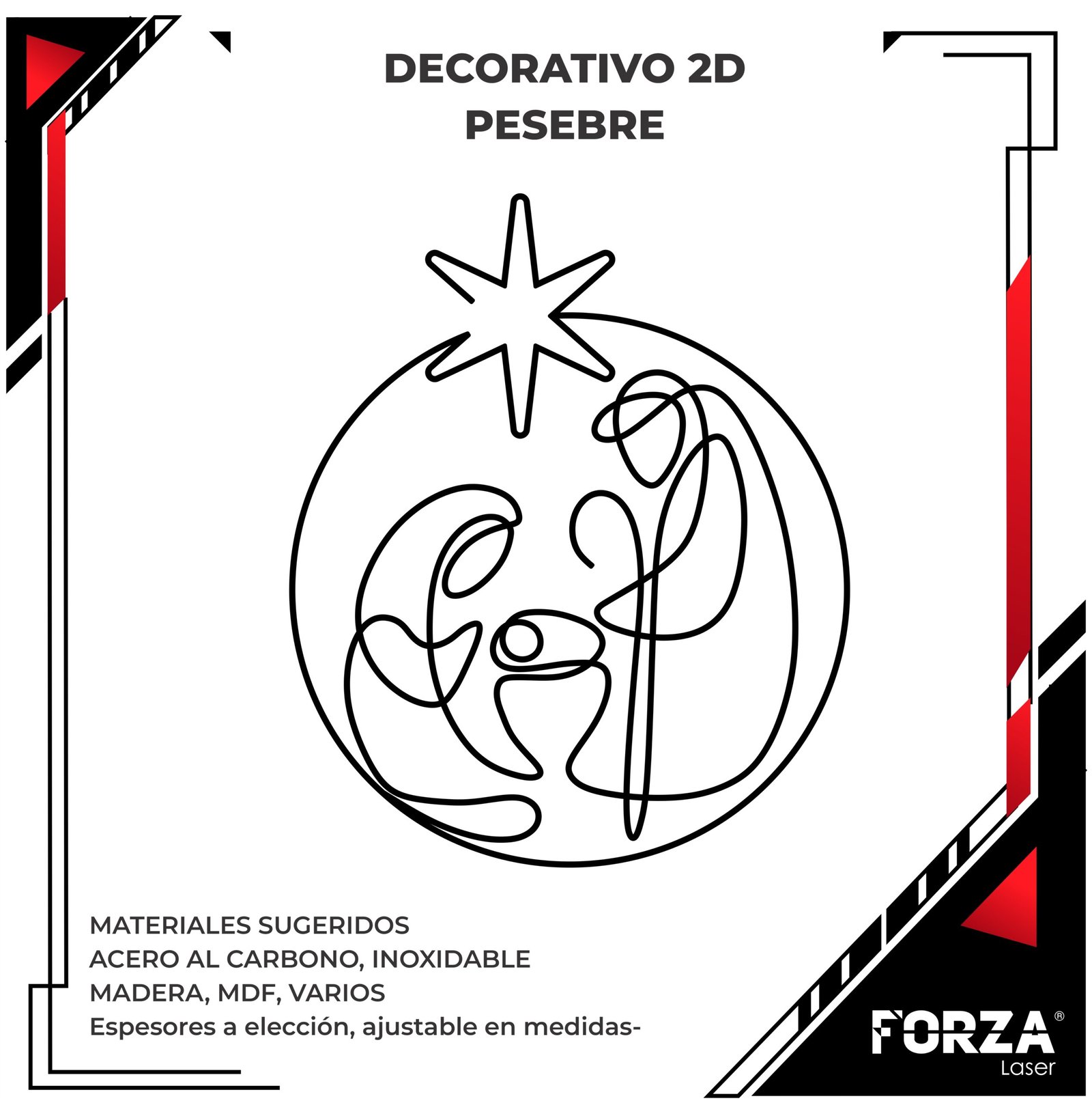DECORATIVO 2D PESEBRE